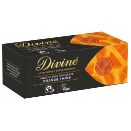 Divine Smooth Dark Chocolate Orange Thins - 200g
