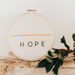 Hope Embroidery Hoop