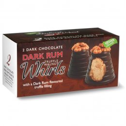 Hadleigh Maid Dark Chocolate Rum Truffle Walnut Whirls - 90g