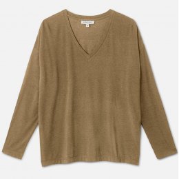 Thought Naturally Soft SeaCell Long Sleeve Top - Olive Green