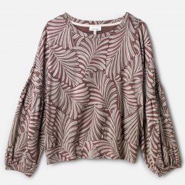Thought Ivy Palms Balloon Sleeve Top
