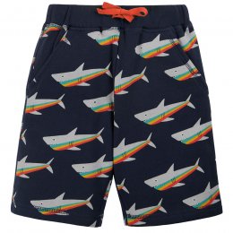 Frugi Indigo Rainbow Sharks Samson Shorts