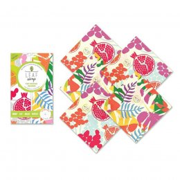 Leaf Tropical Collection Wax Wraps - Pack of 5