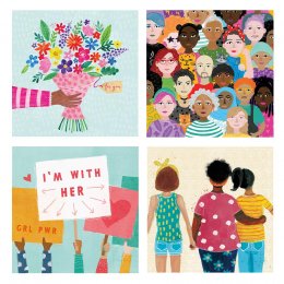 Amnesty International Cards - Friendship and Solidarity - 4 Designs - Pack of 12