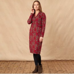 Nomads Knot Front Dress - Berry