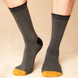 Nomads Striped Socks - Black - UK 7-11