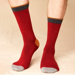 Nomads Plain Socks - Russet - UK 7-11