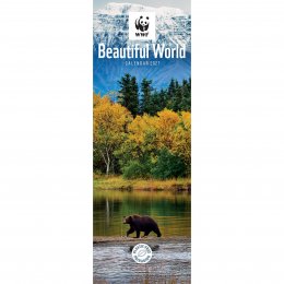 WWF Beautiful World 2026 Slim Wall Calendar
