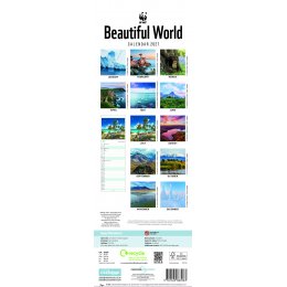 WWF Beautiful World 2027 Slim Wall Calendar