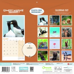 Comedy Wildlife Photography Awards 2026 Wall Calendar