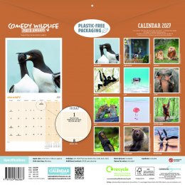 Comedy Wildlife Photography Awards 2027 Wall Calendar