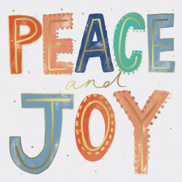 Peace and Joy Charity Christmas Cards - Pack of 10
