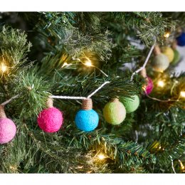 Fair Trade Multi Coloured Lightbulb Garland