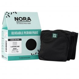 NORA Reusable Black Pads - Heavy - Pack of 3