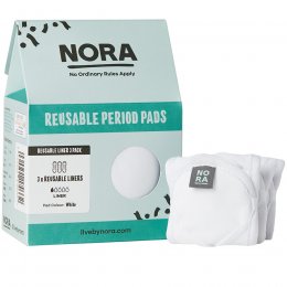 NORA Reusable White Liners - Pack of 3