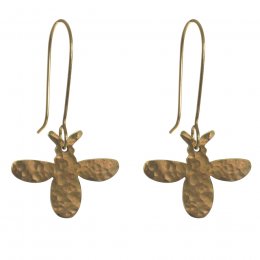Amnesty Hammered Bee Earrings