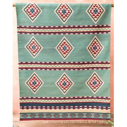 Alanya Hand Woven Wool & Cotton Kilim Rug - 150x240cm
