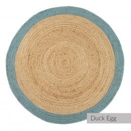 Jute Border Circle Rug - 150cm