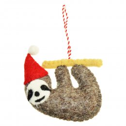 Christmas Sloth Hanging Decoration