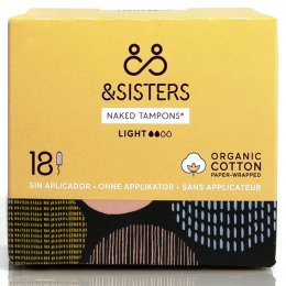 &SISTERS Naked Tampons - Light - Pack of 18