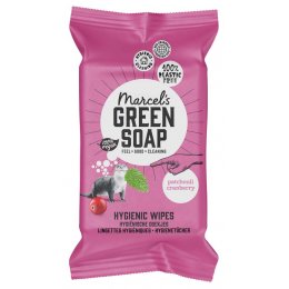 Marcels Green Soap Biodegradable Cleaning Wipes - Patchouli & Cranberry - 60 Wipes