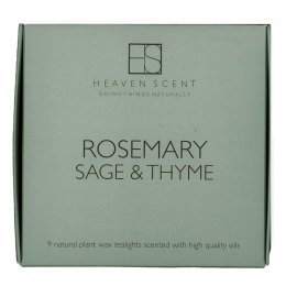 Natural Heritage Scented Tealights - Rosemary - Box of 9