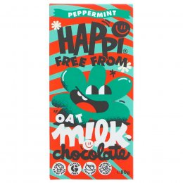 Happi Peppermint Oat Milk Chocolate Bar - 80g