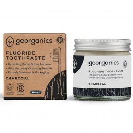 Georganics Fluoride Toothpaste - Charcoal - 60ml