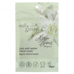 Milly & Sissy Handwash Refill Pouch - Alpine Flowers - 20g