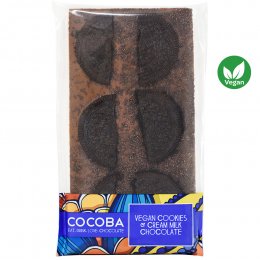 Cocoba Vegan Cookies & Cream Chocolate Bar - 100g