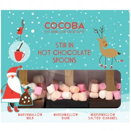 Cocoba Vegan Christmas Marshmallow Spoon Gift Box - 150g