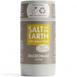 Salt of the Earth Natural Deodorant Refillable Stick - Amber & Sandalwood - 84g