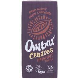 Ombar Chocolate Bar with Hazelnut Truffle Centre - 70g