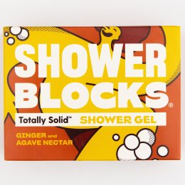 Shower Blocks Solid Shower Gel - Ginger & Agave Nectar - 100g