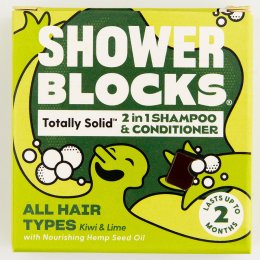 Shower Blocks Solid 2-in-1 Shampoo & Conditioner - All Hair Types - 60g