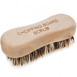 Eddingtons Valet Beechwood Chopping Board Scrub Brush