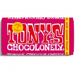 Tonys Chocolonely Milk Caramel Biscuit - 180g