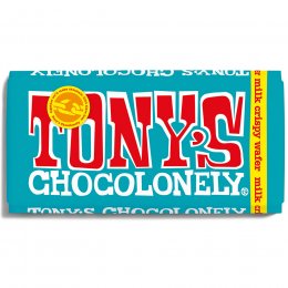 Tonys Chocolonely Milk Crispy Wafer - 180g