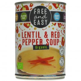 Free & Easy Organic Lentil & Red Pepper Soup - 400g