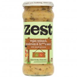 Zest Vegan Spinach, Mushroom & Ricotta Pasta Sauce - 340g