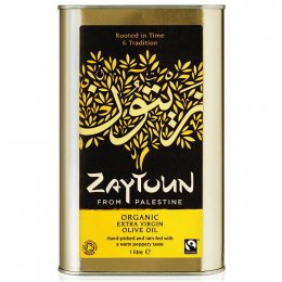 Zaytoun Organic & Fairtrade Extra Virgin Olive Oil - 1L