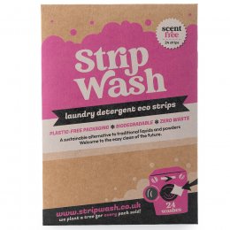 StripWash Scent Free Laundry Strips - Pack of 24