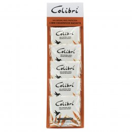 Colibri Anti-Moth Mini Scented Sachets - Cedarwood - Pack of 5