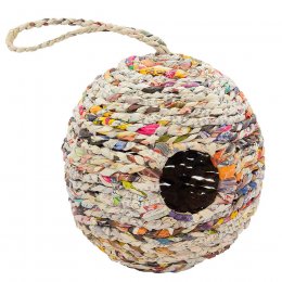 Woven Recycled Newspaper Bird House