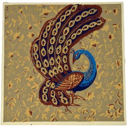 Fair Trade Painted Elegant Peacock Card