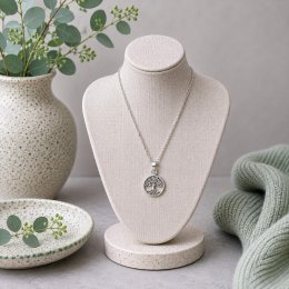 Fair Trade Silver Coloured Tree of Life Necklace