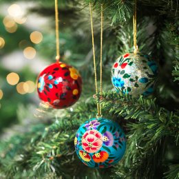 Fair Trade Kashmiri Baubles - Set of 4