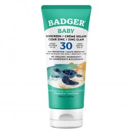Badger Organic Broad Spectrum Baby Clear Zinc Sunscreen - SPF30 - 87ml