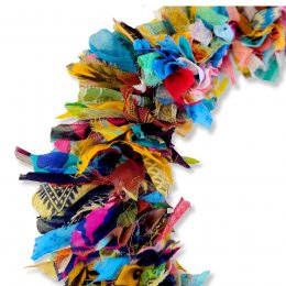 Recycled Sari Wreath
