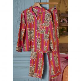 Tiger Stripe Pyjamas - Pink & Orange